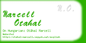marcell otahal business card